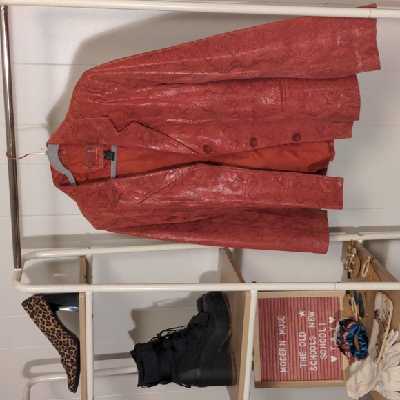 Brandon Thomas res snakeskin leather jacket! - Picture 3 of 6